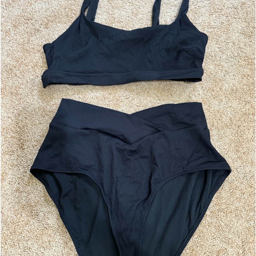 Aerie Ribbed 2 Piece Swimsuit